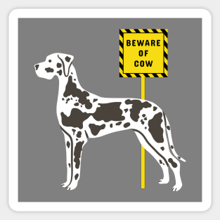 Beware of cow Sticker